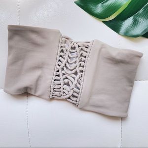 MIKOH | Crochet Macrame Bandeau Luxury Swimwear